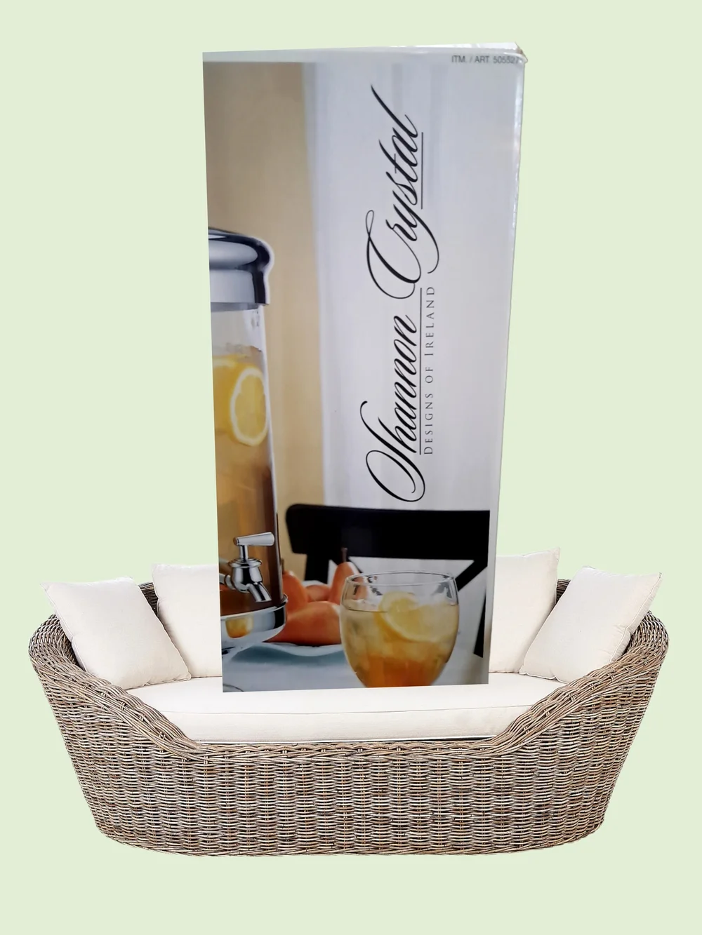 Shannon Crystal Designs |Mouth Hand Blown Glass | BEVERAGE DISPENSER 2.5 Gal NEW